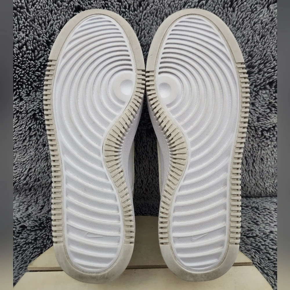 Nike Court Vision Alta Triple White Shoes Women's Size 7.5 - Picture 8 of 9